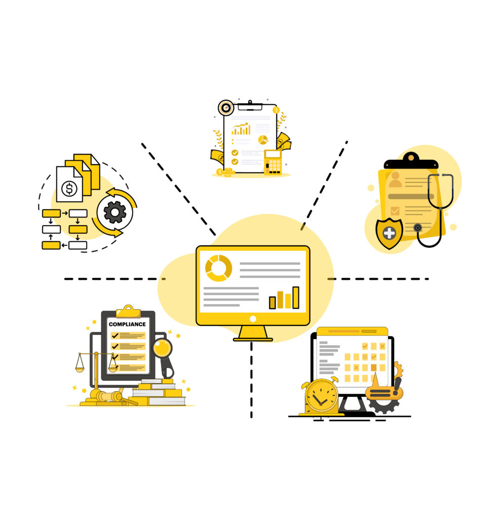 Centralized payroll and compliance management for U.S. W-2 employees illustration